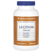 The Vitamin Shoppe, Lecithin, 1.200 mg, 180 Softgels