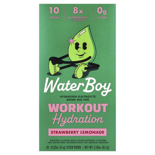 Workout Hydration, Elektrolyt Getränkepulver, Erdbeerlimonade