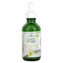 Wisdom Natural, SweetLeaf, Gouttes Sucrées Biologiques, Crème Vanille, 2 fl oz (60 ml)