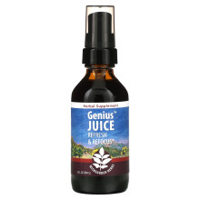 WishGarden Herbs, Jus de Génie, Rafraîchir et Recentrer, 2 fl oz (59 ml)