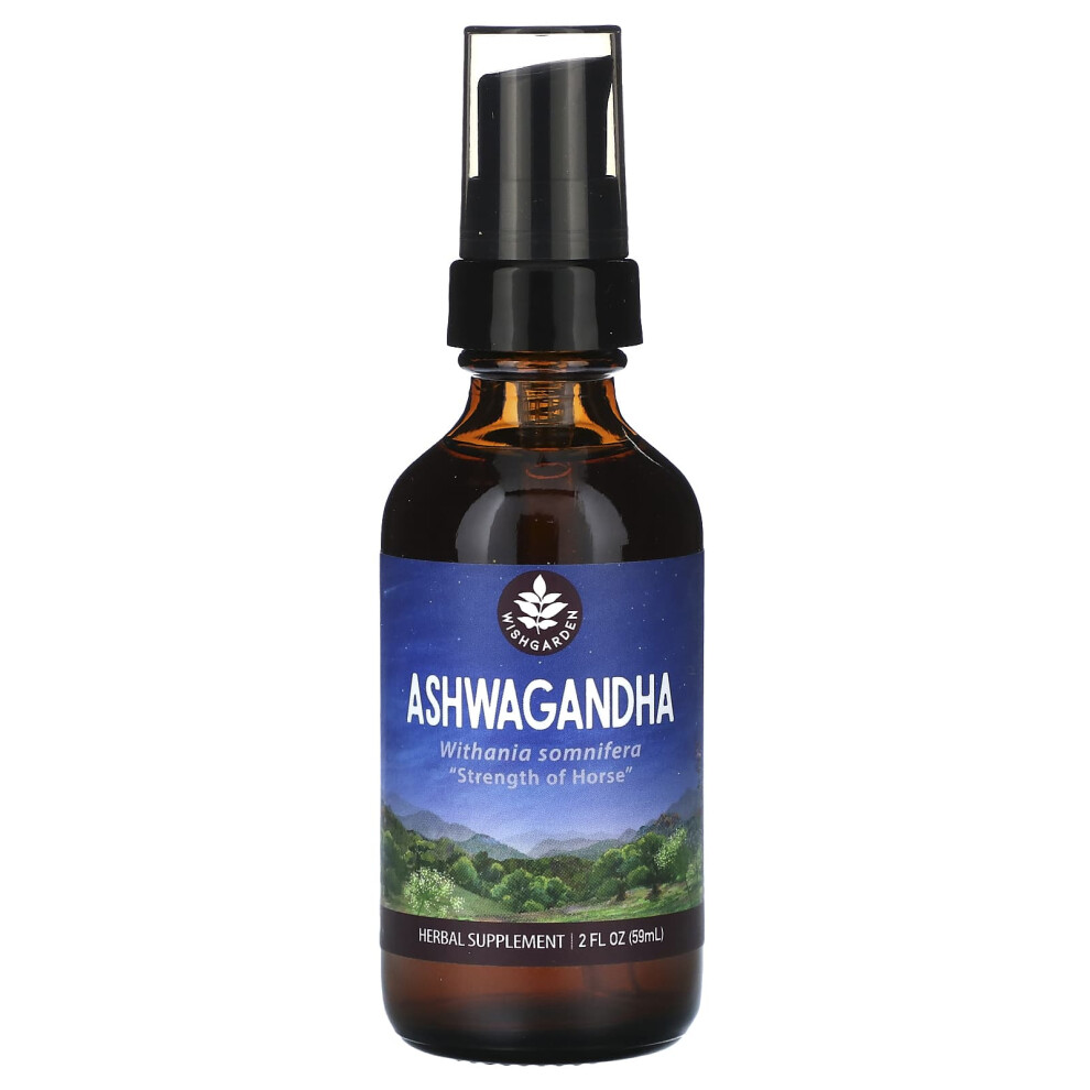 Wishgarden Herbs , Ashwagandha, 2 Fl Oz (59 Ml)