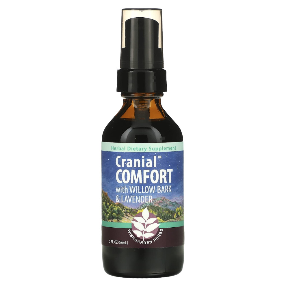 Wishgarden Herbs Lavender Cranial Comfort With Willow Bark & 2 Fl Oz (59 Ml)