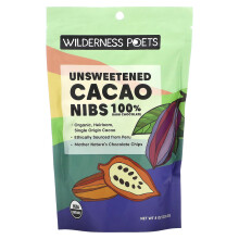 Wilderness Poets, Bio Ungesüßte Kakaonibs, Dunkle Schokolade, 8 Unzen (226 g)