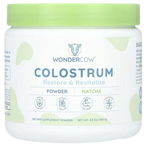 Poudre de colostrum, matcha