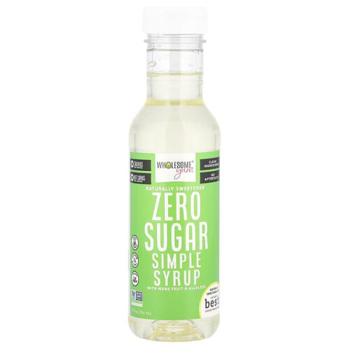Zero Sugar Simple Syrup With Monk Fruit & Allulose
