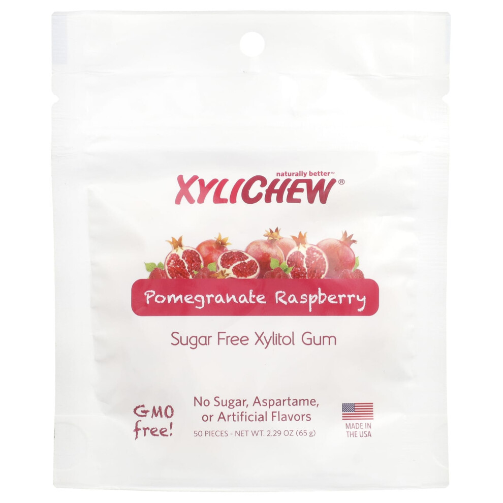 Xylident , Xylichewã, Pomegranate Raspberry, 50 Pieces, 2.29 Oz (65 G)