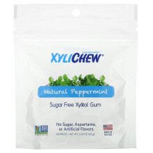 XyliDENT, Zuckerfreier Xylitol-Kaugummi, Natürliche Pfefferminze, 50 Stück, 2,29 oz (65 g)
