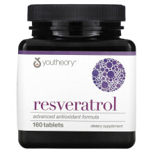 Youtheory, Resveratrol, 160 Tabletten