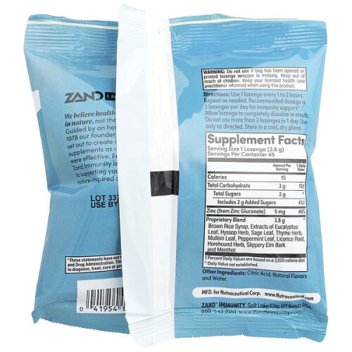 Immunity, Menthol Lozenges 2