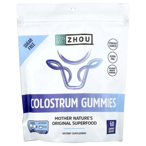 Colostrum Gummies, Natural Peach