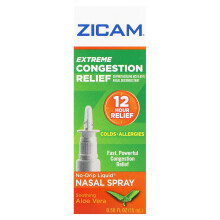 Zicam, Soulagement Extrême de la Congestion, Spray Nasal Liquide Sans Goutte, Aloès Vera Apaisant, 0.5 fl oz (15 ml)