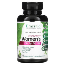Emerald Laboratories, Multi Quotidien Femmes Coenzymé 1-Jour, 30 Gélules Végétales