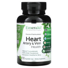 Emerald Laboratories, Herz Arterien & Venen Gesundheit, 90 pflanzliche Kapseln