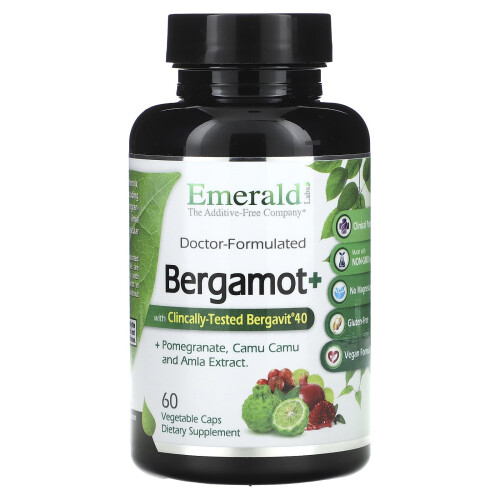 Emerald Laboratories, Bergamotte+, 60 pflanzliche Kapseln