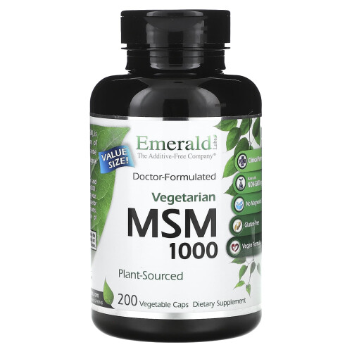 Emerald Laboratories, MSM 1000, 200 Pflanzenkapseln