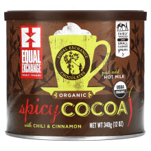 Equal Exchange, Bio, Scharfe Schokolade mit Chili & Zimt, 12 Unzen (340 g)