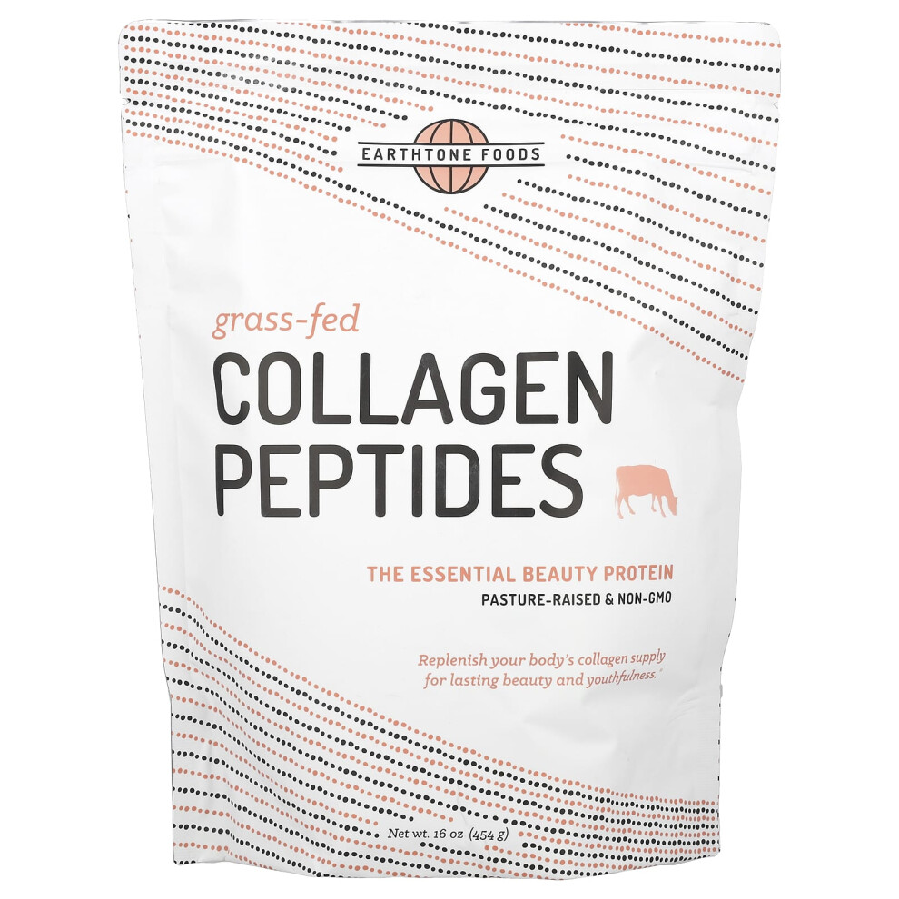 Earthtone Foods , Grass-Fed Collagen Peptides, 16 Oz (454 G)