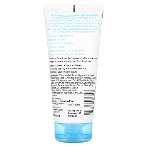 Eucerin Eucerin, Advanced Hydration After Sun Lotion, 6.8 fl oz (200 ml) 2