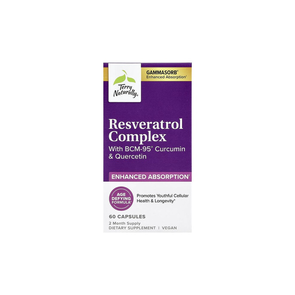 Terry Naturally Resveratrol Complex With Bcm-95 Curcumin & Quercetin