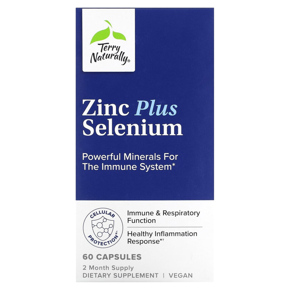 Terry Naturally , Zinc Plus Selenium, 60 Capsules
