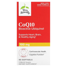 Terry Naturally, CoQ10, Bioaktives Ubiquinol, 100 mg, 60 Softgels