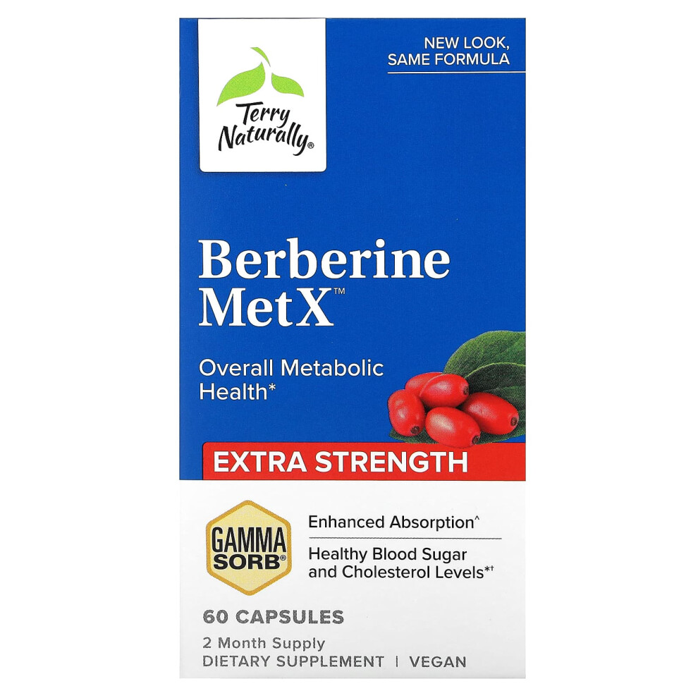 Terry Naturally , Berberine Metx, Extra Strength, 60 Capsules