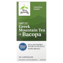 Terry Naturally, Griechischer Bergtee + Bacopa, 30 Kapseln