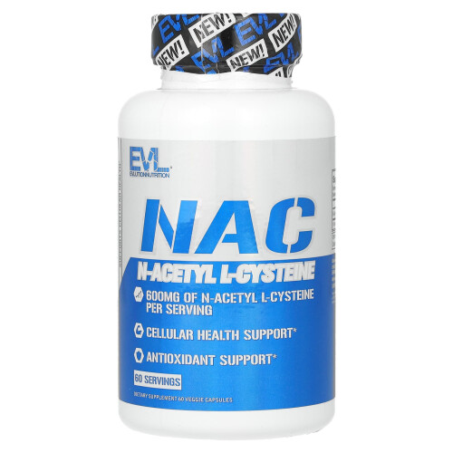 EVLution Nutrition, NAC, 600 mg, 60 Veggie-Kapseln