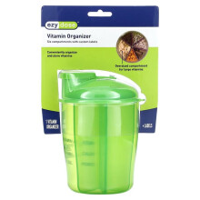 Organisateur de Vitamines avec Étiquettes, Vert