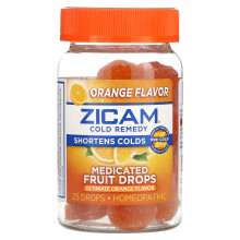 Zicam, Remède contre le Rhume, Pastilles Médicamenteuses, Orange Ultime, 25 Pastilles