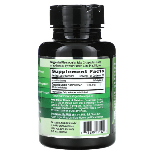 Emerald Laboratories, Fruit de Noni, 60 Gélules Végétales 2