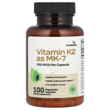 Futurebiotics, Vitamine K2 sous forme MK-7, 100 mcg, 100 Gélules Végétariennes