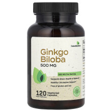 Futurebiotics, Ginkgo Biloba, 500 mg, 120 Vegetarische Kapseln (250 mg pro Kapsel)