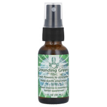 Flower Essence Services, Blütenessenz & Ätherisches Öl, Erdendes Grün, 1 fl oz (30 ml)