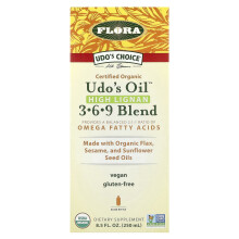 Flora, Udo's Wahl, Bio Udo's Öl 3-6-9 Mischung, Hoher Lignan-Gehalt, 8,5 fl oz (250 ml)