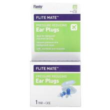 Flents, Flite Mate, Bouchons d'Oreille Réducteurs de Pression, 1 Paire + Étui