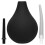 Flents, Schwarzes Anal-Dusche, 3 Teile 1