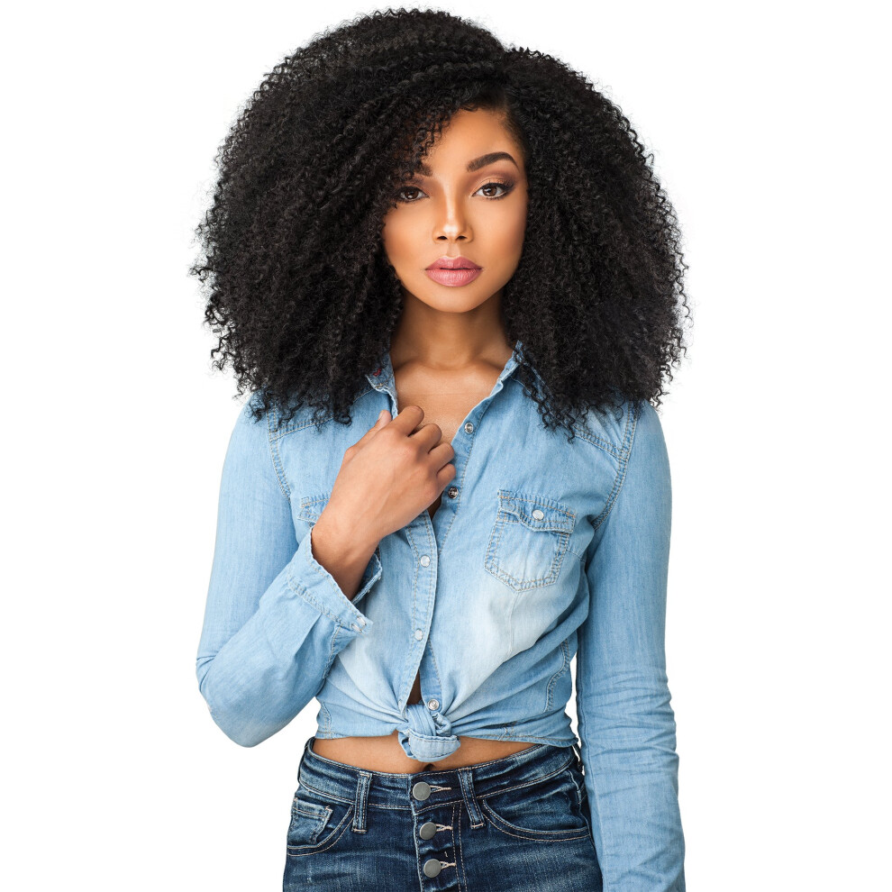 Sensationell Unisex Black Sensationnel Ckco Lacewig - Game Changer Synthetic Empress Brand Lace Front Wig With Preplucked Baby Hairs - Curls Kinks And Co Wig Game Changer (1B O