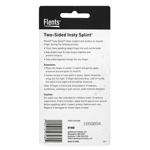 Flents, Insty Splint, Two-Sided Finger Splint, M, L Combo, 2 Count 2