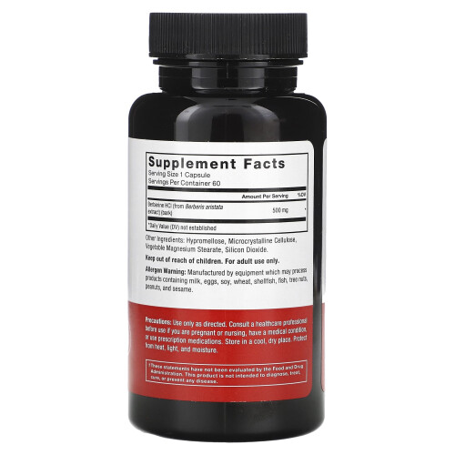 Force Factor, Berberin, 500 mg, 60 pflanzliche Kapseln 2