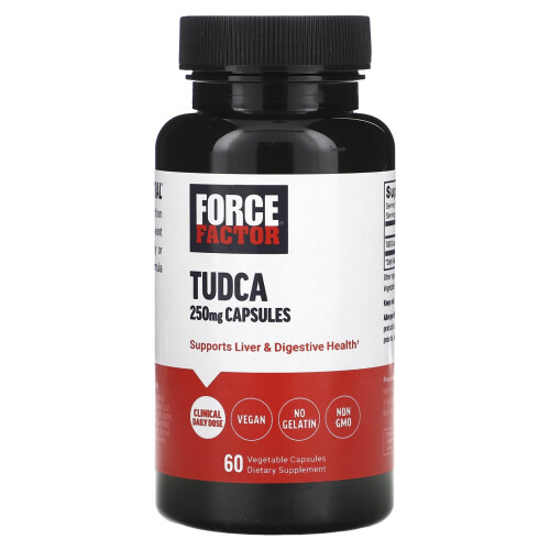 Force Factor, Tudca, 250 mg, 60 pflanzliche Kapseln