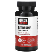Force Factor, Berberin, 500 mg, 60 pflanzliche Kapseln