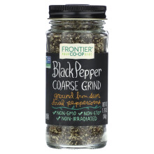Frontier Co-op, Schwarzer Pfeffer, Grob gemahlen, 1.76 oz (50 g)