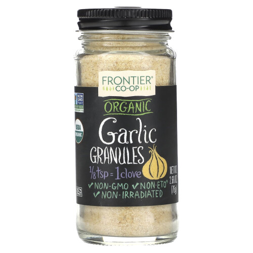 Frontier Co-op, Bio Knoblauch, Granulat, 2,68 oz (76 g)