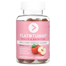 Flat Tummy, Apfelessig-Gummis, Natürlicher Apfel, 1.000 mg, 60 Gummis