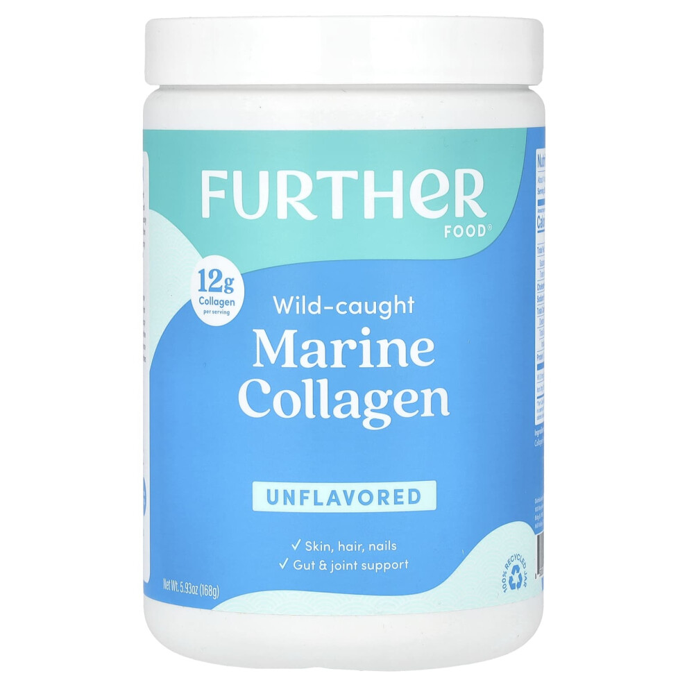 Further Food , Wild-Caught Marine Collagen, Unflavored, 5.93 Oz (168 G)
