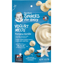 Gerber, Snacks für Babys, Joghurt-Melts, ab 8 Monaten, Banane Vanille, 1 Unze (28 g)