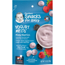 Gerber, Snacks für Babys, Joghurt-Melts, ab 8 Monaten, Gemischte Beeren, 1 Unze (28 g)