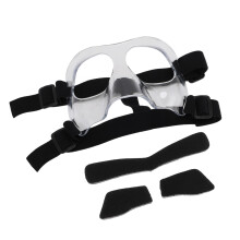 Protector facial deportivo, 3 piezas de espuma, 14.5x10.5cm, Transparente