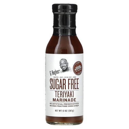 G Hughes, Marinade Teriyaki Sans Sucre, 367 g